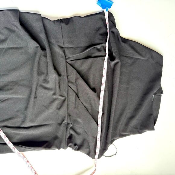 NWT Jewel Badgley Mischka asymmetric halter black dress  Size 12 - Picture 7 of 10